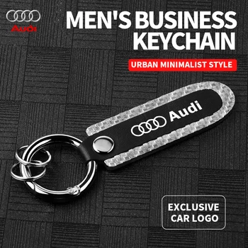 1PCS Automobilių Metalo Keychain Raktų Žiedas Key Chain Decaration Reikmenys Audi S A3 8P S3 8V A4 B6 B7 B8 A6 C5 C6 C7 A5 Q3 Q5 TT A7