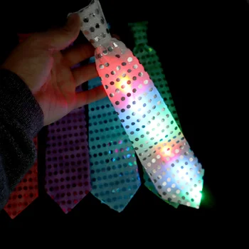 1pcs LED Kaklaraiščiai Šviesos Iki Kaklo Ryšius Vaikams China Mirksi Ryšius Šalis Rave Festivalyje Helovinas
