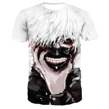 2021 AnimeTokyo Pabaisa 3D Print T-shirt Catoon Streetwear Mados Populiarus Laisvalaikio Marškinėlius Vyrų/ Moterų Hip-Hop Harajuku Stiliaus Viršūnes