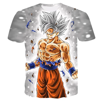 2023 Naujas Vasaros 3D Dragon Ball marškinėliai Vaikai Mados Streetwear Berniukas, Mergaitė, Vaikų trumpomis Rankovėmis Atspausdintas Vedžitas T-shirt Cool Tee