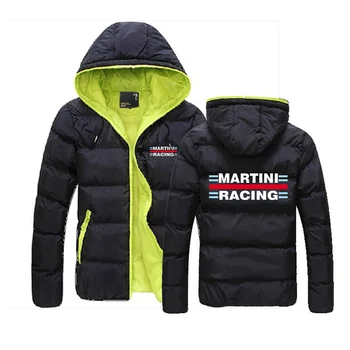 2023 Naujas Vyrų Martini Racing Mados Spausdinimo Žiemą Šiltas Tirštėti Harajuku Užtrauktukas, Striukės, Patogus Atsitiktinis Hoodies, Paltai