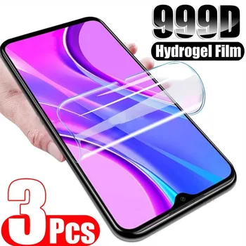 3PCS Hidrogelio Filmas Vivo Y12i U3x U5x U5e U6 U10 Y15 Y15S Y15C Y17 Y5s Y10 Y11 Y12 Y3 Apsauginės Plėvelės Screen Protector cover