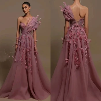 A-line Prom Dresses Duobute Blizgančiais Satino Elegantiškas vakarinę Suknelę Aukštos Kokybės Asimetrinė Vieną Petį vestidos para mujer gala