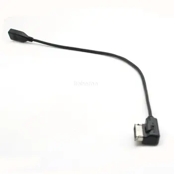 Automobilių Audio AUX USB AUX Kabelis MDI MMI AMI USB Moterų Sąsaja Prievado Adapteris Duomenų Laidas AUDI A3 A4, A4L A5 A6 A8 Q5