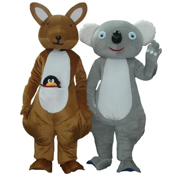 Cosplay Kengūros ir koala Talismanas Kostiumų Scenoje rodyti Reklamos ceremonija Fancy Dress Šalies Gyvūnų karnavalas atlikti rekvizitai