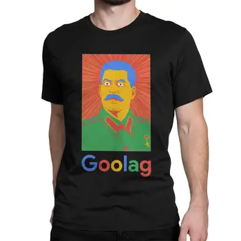 Goolag TSRS Stalino Artsy Meme T-Shirt Vyrai Gatvės Vaikinai Humoro Grynos Medvilnės Marškinėliai trumpomis Rankovėmis T Marškinėliai Dovanų Idėja Drabužiai