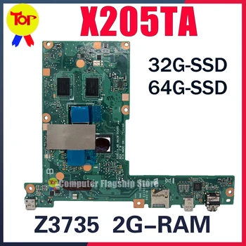 KEFU X205TA Nešiojamojo kompiuterio motininė Plokštė, Skirta ASUS X205T Z3735 2G-RAM 32G AR 64G-VSD Mainboard 100% Darbo