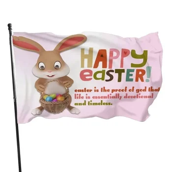 Linksmų Velykų Vėliavos Papuošalai Reklama Kiaušinių, Bunny Gėlės Morkų Spalvingomis Vėliavomis už Namus, Sodo Šalis Patalpų Dovana Moterims Vyrai Vaikas