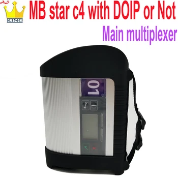 MB Star c4 SD Prisijungti Kompaktiškas C4 plus DOIP funkcija Pagrindinėje sąsajoje, Multiplexer su WIFI diagnostikos įrankiai automobilių/sunkvežimių(12V/24V)