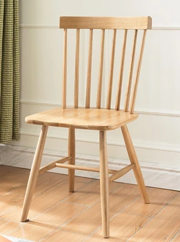 Medžio masyvo valgomojo kėdės, Šiaurės paprasta namų stalas, kėdė, Japonų stiliaus visiškai ąžuolo atsitiktinis kompiuterio kėdė