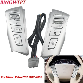 NAUJŲ Automobilių Vairo Kontrolę Tomas Cruise Jungiklio Mygtukai Nissan PATROL Y62 2012-2018 Perjungti Telefono Garsas Su