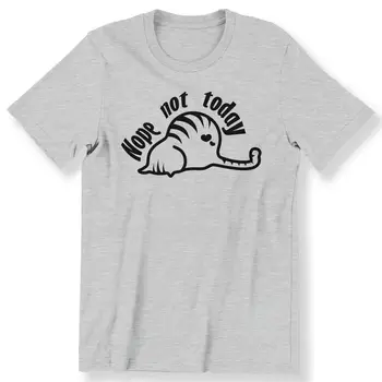 Nope Ne Šiandien vyriški Moteriški marškinėliai Juokinga Tingus Kačių marškinėliai 100% Medvilnė