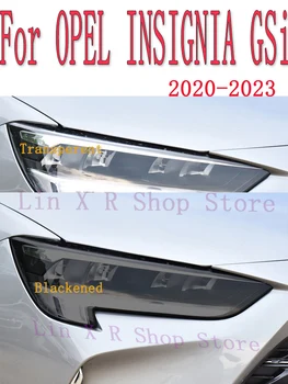 OPEL INSIGNIA GSi 2020 Priedai 2 Vnt Automobilių Žibintų Apsauginės Plėvelės Žibintų Restauravimas Skaidri Juoda TPU Sticke