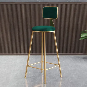 Pramonės Aukštos Baro Kėdės Šiuolaikinės Paprasta Žalia Italijos Kėdė Prabangos Dizaineris Taburetes Altos Cocina Kambario Dekoracija Estetiška