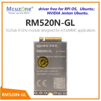 Quectel RM520N-GL,5G/Sub-6 GHz modulr skirta Di/emmsp programos,Win10/11，Aviečių Pi OS