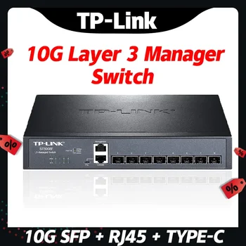TP-Link 10gbps Jungiklis Sfp+ 8*10000mbps 3-sluoksnis Valdytojas Tinklo TL-ST5008F Interneto Hub Jungikliai, 10G Ethernet Interrupteur