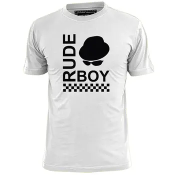 Vyrai Rudeboy Kiaulienos Pyragas Skrybėlę 2 Tone Ska Marškinėliai Spec Beprotybė Salė Rude Boy
