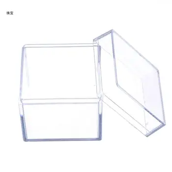 X5QE plastikinę Dėžutę, skaidraus Akrilo Kubo Langelį Mažas Mini Šalis Dovana Vestuvių Saldainių Dėžutė