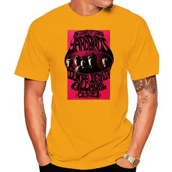 Yarbirds Senovinius Plakatas T-Shirt. Šalies Joe ir Žuvų Klasikinis Septintojo dešimtmečio Psichodelinio Roko Muzikos Grupės Tee marškinėliai vyrams